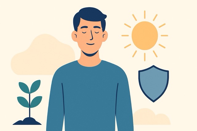 Individuals practicing resilience strategies in personal and professional settings